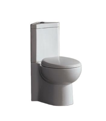 China UK Style European Bathroom Double-Flow Down Ceramic Two Piece Toilet Sanitary Ware Two Piece Toilet Bowl for sale