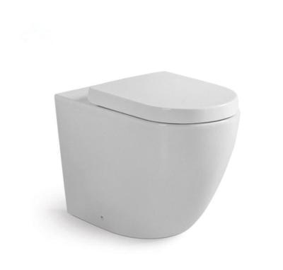 China Double-Flow Modern Design European Sanitary Ware Bathroom Floor Down Ceramic Toilet Wash Down Back To Wall Toilet Seat for sale