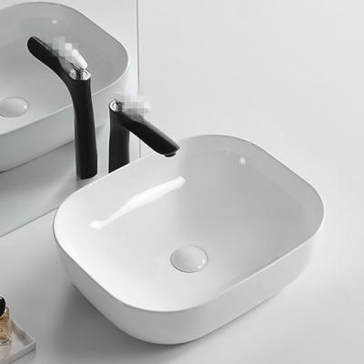 China Modern Design Bathroom Sink Table Top Wash Basins Sanitary Pay Attention Ceramic Bathroom Vanity Basin Above Worktop Art Basin for sale