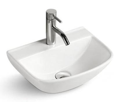 China Wholesale Modern European Popular Bathroom Basin Hand Wash Table Top Table Style Ceramic Small Sink for sale