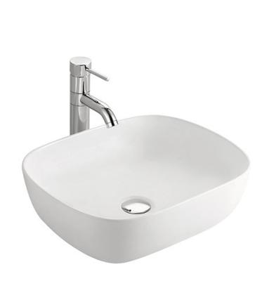 China Modern Square Warm White Basin Sanitary Ware Bathroom Sink Popular Design Wash Basin for sale