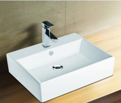 China Modern Design Square Bathroom Basin Countertop Art Ceramic Wash Hand Basin Basins Bathroom Sinks for sale