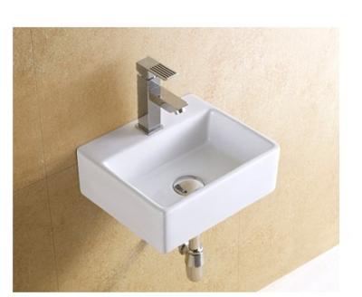 China Fashion Modern Hot Selling Ceramic Mini Wall Hung Wash Basin Wash Basin Wall Mounted Small Size Bathroom Sink for sale