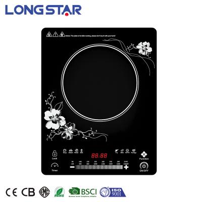 China Hotel Hot Selling Large Measuring Kitchen Appliances Touch Single Burner Ultrathin Induction Cooker for sale