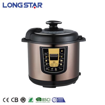 China Hotel 5L Electric Pressure Rice Cooker Stainless Steel Pressure Cooker for sale