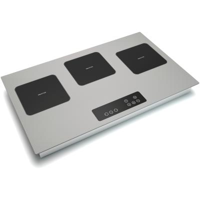 China Over Heat / Voltage / Current Protection Induction Cooker Built In Three Burner for sale