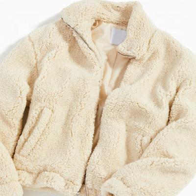 China 2021 Winter Children's Shearling Bomber Fleece Zipper Fleece Jacket Outwear Coats With Pockets Jacket for sale