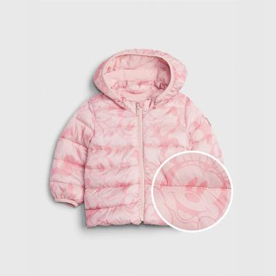 China Customized High Quality Fashionable Kids Winterwear Bulky Wholesale Anti-wrinkle Hooded Lightweight Stripper Down Jacket Coat for sale