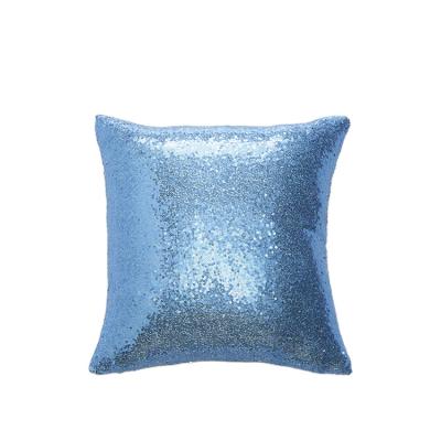 China 2022 luxury anti-static decor tile case polyester sequin cushion funda de almohada cover sublimation blanks luxury sequin pillow case for sale