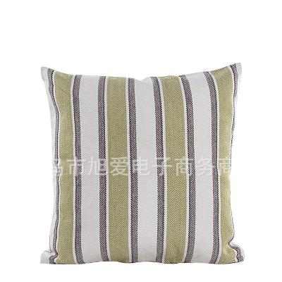 China Korean classic wide color anti-static 5 color cushion pillow case pillow case stripe linen direct use for sofa and car for sale