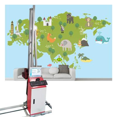 China Wall Printing 3D Wall Painting Machine Directly To Grey/Green Brick/Red Brick/Cement Wall Printer for sale