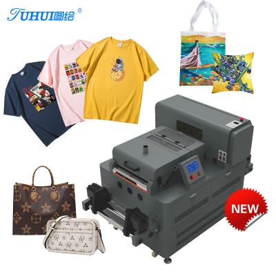 China Garment Stores DTG A3 Dtf All In One Dual Printer 30cm Printhead i3200 Inkjet Printers Shaker Powder Printing Machine T-shirt Printer for sale