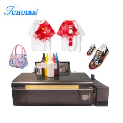 China New desktop hotels pet film printing solution L1800 sublimation printer on T-shirt for sale