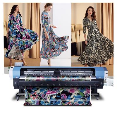 China Large format indoor or outdoor eco 3.2m advertising solvent printer with 4 XP600 print heads for vinyl/banner/wallpaper printing for sale