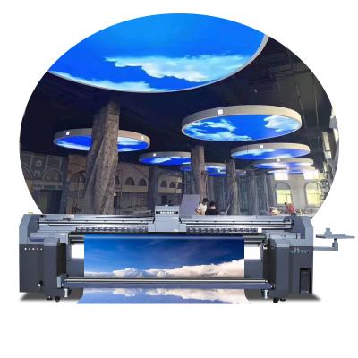 China Indoor Outdoor Advertising Great Quality And Roll 3.2m Digital UV Roll To Roll Inkjet Printer With LED For Wallpaper for sale