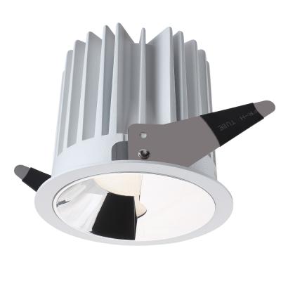 China Embeded design adjustable modern classroom hotel home 2700-5000K aluminum alloy led ceiling light 25W LED round led downlight for sale