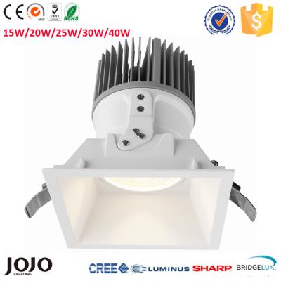 China Dimmable 15w Warehouse Square Led Downlight for sale