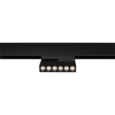 China Concise Commercial Led Black Track Lighting Adjustable Wall Joint Magnetic 8W Track Light System Lights for sale