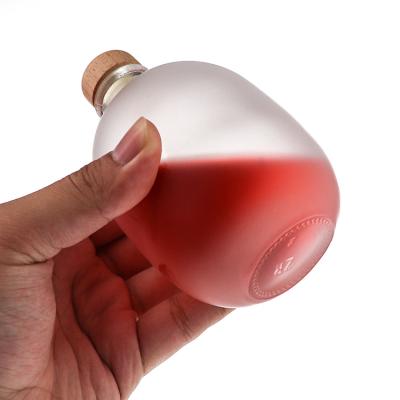 China 500ml Wine Glass Bottle Glass Wine Bottle Support Customization Capacity High End Bottle for sale