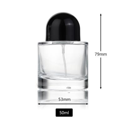 China Daily Life Round Spray Bottle Perfume Bottle High Borosilicate Material Glass High End Bottle for sale