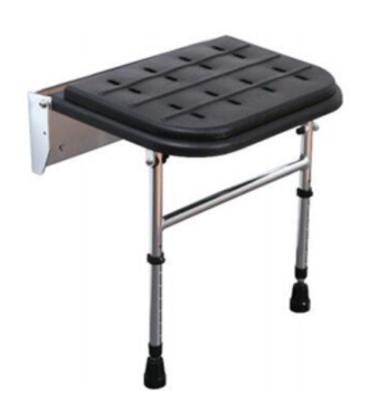 China Modern Non Slip Durable Foldable Wall Mounted Shower Seat For Handicapped for sale