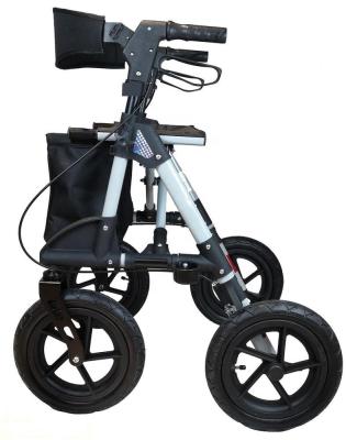 China Lightweight Outdoor Elder/Disabled/Patient Rollator 12inch Pneumatic Walker Wheel For Handicapped for sale