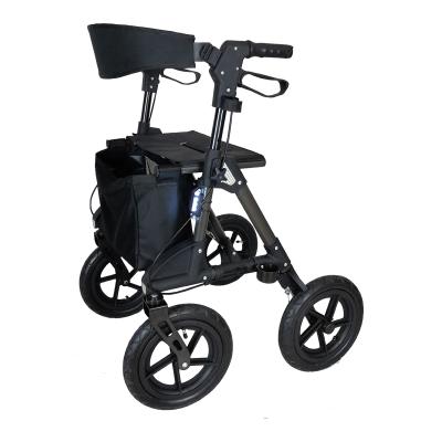 China European style folding rollator older/disabled four wheel walker with seat for the elderly for sale