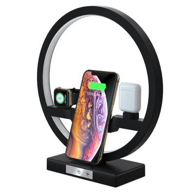 China Multifunctional Smart Watch Table Lamp Wireless Charger for sale