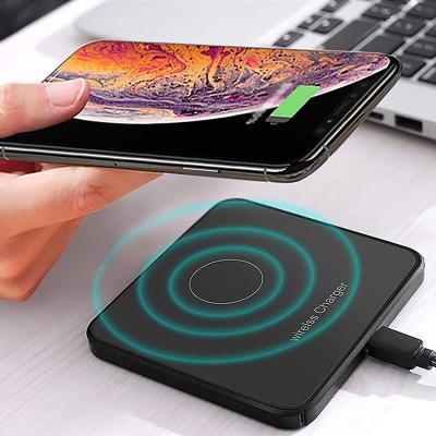 China 10w/15w Portable Qi Wireless Fast Charging Square Mobile Phone Cell Phone Sublimation Charger Pad for sale