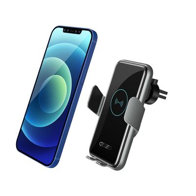 China 15w Qi Car Charger Smart Sensor Smart Car Phone Holder Auto Fast Charging Wireless Charging Mount for sale