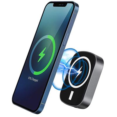 China Magnetic Adsorption 15W Power Bank Magnetic Wireless Charger For Iphone 12/12 pro Max/12 Mini Mag-Safe External Pro/12 Battery for sale