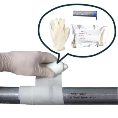 China Resin coated fibreglass cloth leak sealing water activated pipe repair wrap kit for sale