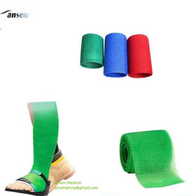 China Ansen Medical consumables china Durable against external impact Fiber Cast fiberglass Casting Tapes 2,3,4,5 inches for sale