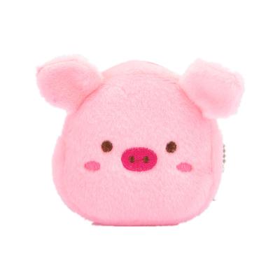 China cotton rope & Hot Selling Cute Creative Pink Kawaii Plush Pig Coin Wool Wholesale Small Small Purses for sale