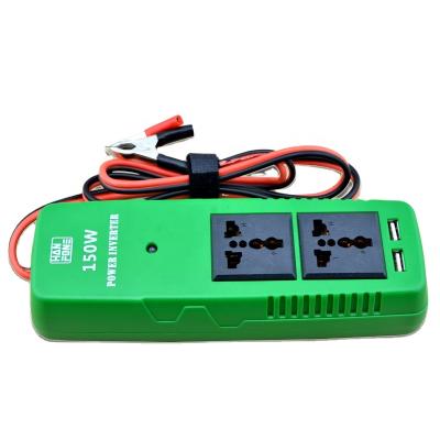 China Household China Mini Transformer 12V 24V Power Inverter 2USB 150W Solar Inverter For Car for sale