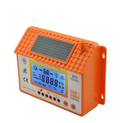 China Solar charger controller auto switch manual pwm 20A solar charge controller with blue backlight for sale