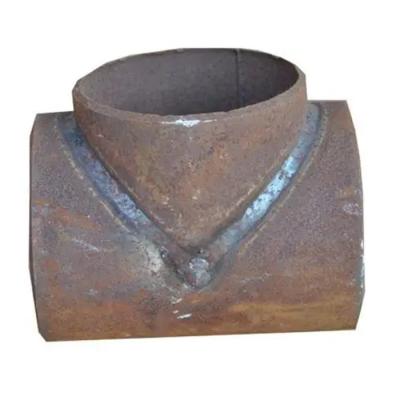 China Carbon Steel Thick Wall Large Diameter Butt Welding Tee Φ1020*16 Te koop