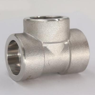 Chine DN50 3000LB Stainless Steel Socket Tee NPT Internal Thread Socket Tee à vendre