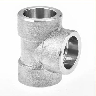 China NPT Threaded Socket Tee 0Cr18Ni9 Customized According To Drawing for sale