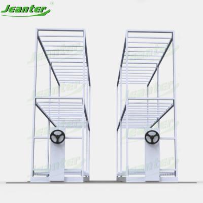 China Stable Structure Easily Assembled Use Hydroponic Indoor Steel Mobile Plant Agriculture Farm Vertical Growing Racks for sale