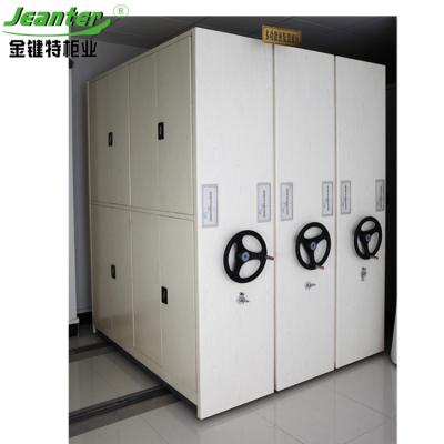 China Adjustable (Height) Manual Mass Mobile Shelving Cabinet Compact Shelving System for sale