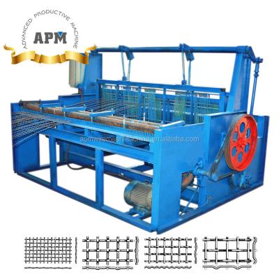 China APM 3.7mx2.2mx2.1m Semi-Auto Crimped Wire Mesh Machine Maker for sale