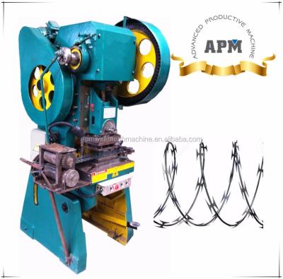 China APM razor wire machine / machine\barbed wire maling razor wire making machine APM-RM-R25 for sale