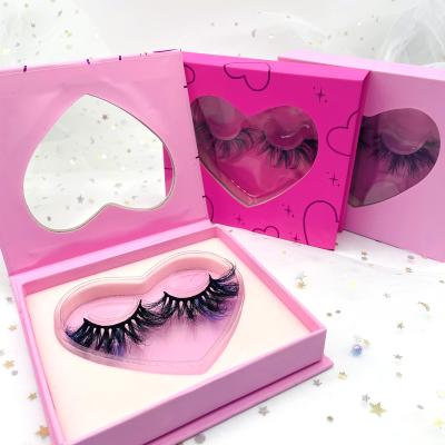 China Design 100% Real Natural Special Long Mink Natural Black Stripe Lashes Eyelashes for sale