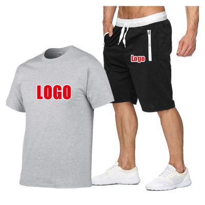 China Summer High Quality Cotton Logo QUICK DRY Custom Made Casual Men's Shorts Sets Shorts Two Piece Suit for sale