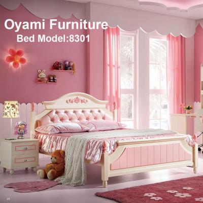 China Bedroom Cartoon Bed Kids Bedroom Furniture Set For Girls for sale