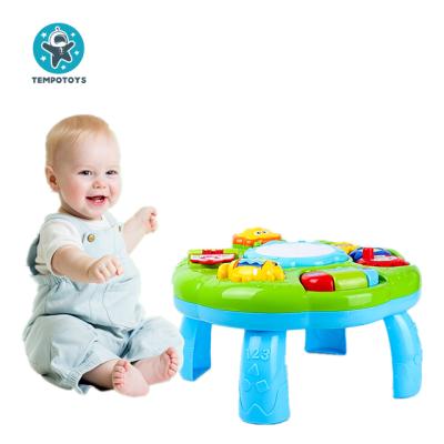 China Eco-friendly Material Rhythm Toys Bebe Infant Juguetes Activity Center Play Set Learning Table Baby Educational Toys for sale