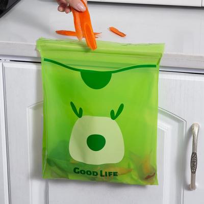 China 15PCS Easy Stick On Disposable Car Trash Bag Leakproof Vomit Bag Beautiful Kitchen Storage Bag for sale