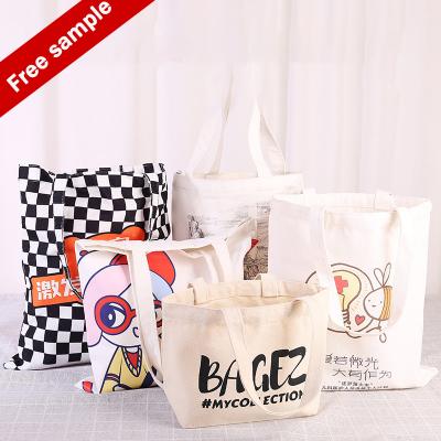 Китай Free customization Canvas Tote Bags with Magnetic Snap Reusable Grocery Shopping Bags DIY Your Creative Designs продается