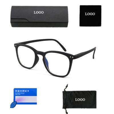 China High Quality Bluelight Glass Classic PC Square Sight Blue Light Anti Blocking Filter Optical Glass Glasses for sale